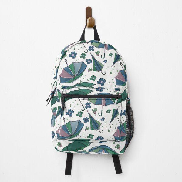 Item preview, Rainy Day Umbrellas & Flowers | Shamrock Green designed and sold by Winooski Designs.