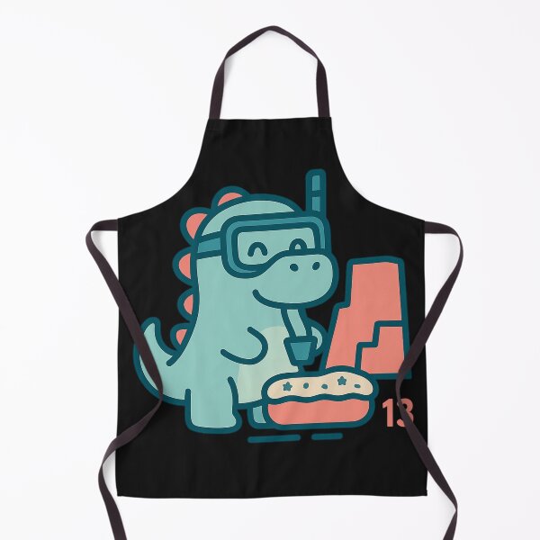 Item preview, Dino du 13 — Calanque Scout Kawaii Marseille Snorkel designed and sold by POD DYNASTY | Original Print On Demand T-Shirt Graphics.