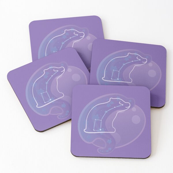 Item preview, Minimalist Bear Cub Silhouette over Purple designed and sold by Oni Figments.