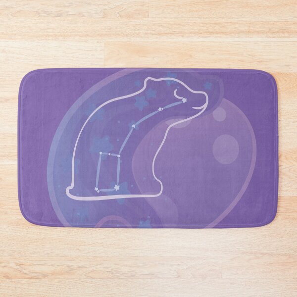 Item preview, Minimalist Bear Cub Silhouette over Purple designed and sold by Oni Figments.