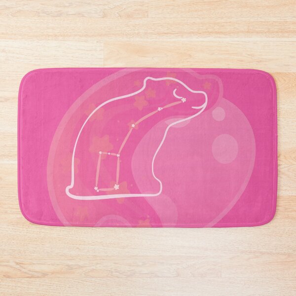 Item preview, Minimalist Bear Cub Silhouette over Pink designed and sold by Oni Figments.