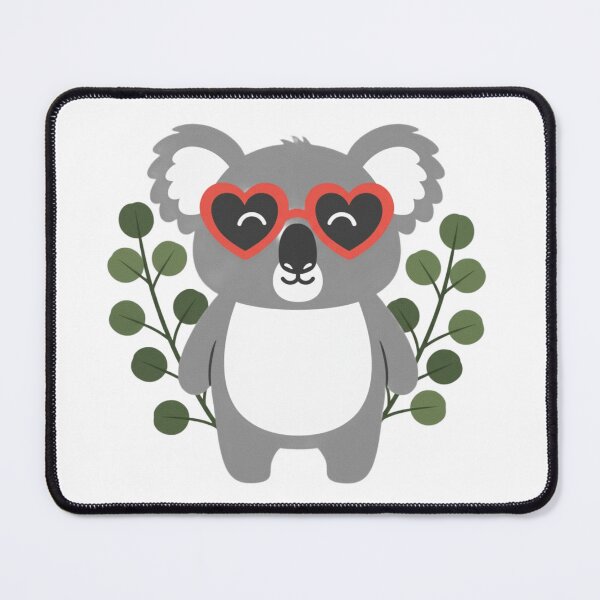 Item preview, Cute Koala with Heart Glasses Funny Love Aesthetic Design designed and sold by melaniaepping.