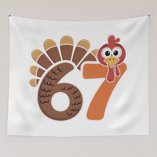 Item preview, 67 Turkey Shirt Funny  Thanksgiving Meme designed and sold by PrintAtelier.