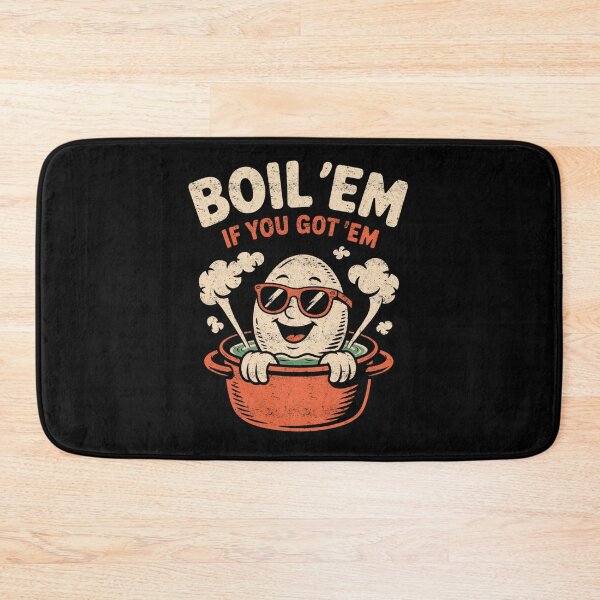 Item preview, Boil ’Em If You Got ’Em Funny Thanksgiving Egg Cooking Humor designed and sold by FreshVibe Prints.