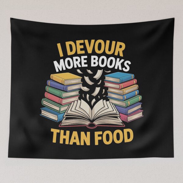 Item preview, Idevour more books than food designed and sold by DreamOnShirts.