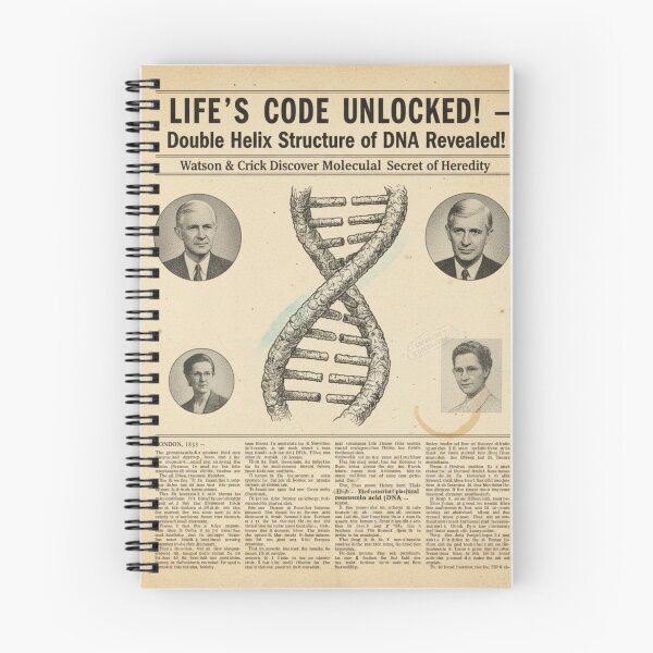 Item preview, The Double Helix Code: 1953 DNA Discovery Print designed and sold by AgingeR.