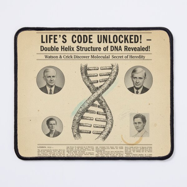 Item preview, The Double Helix Code: 1953 DNA Discovery Print designed and sold by AgingeR.