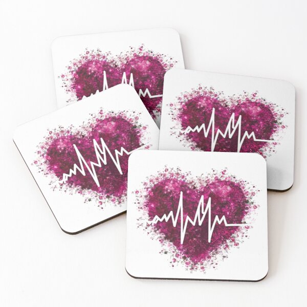 Item preview, logo, picture, vector, illustration, graphics, graffiti, A design with a white background romantic + heart + beating + glitter, poster designed and sold by gulka8.