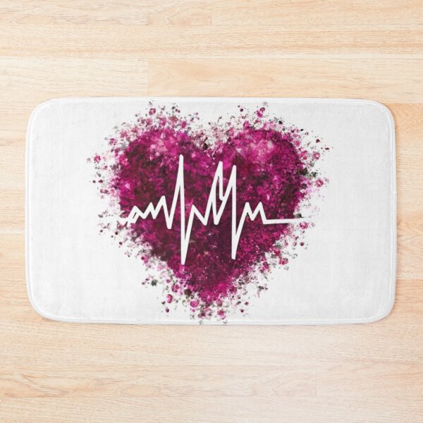 Item preview, logo, picture, vector, illustration, graphics, graffiti, A design with a white background romantic + heart + beating + glitter, poster designed and sold by gulka8.