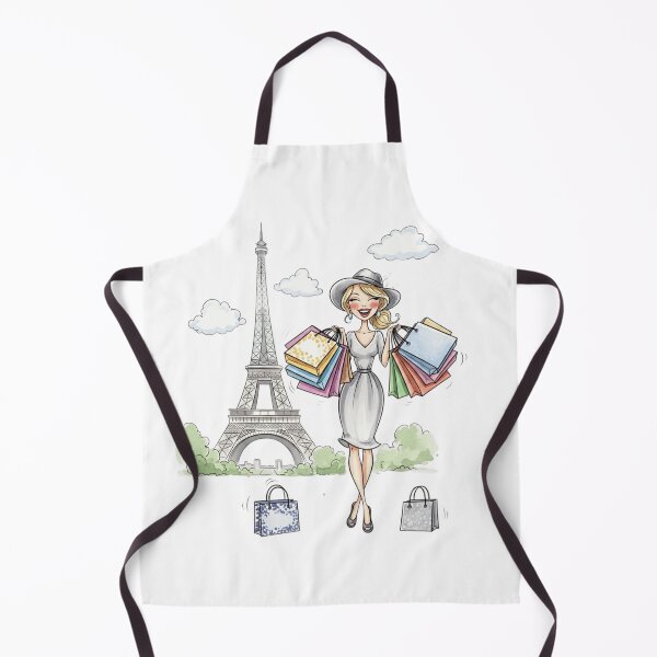 Item preview, Blonde Girl Shopping In Paris designed and sold by ArtQueen777.