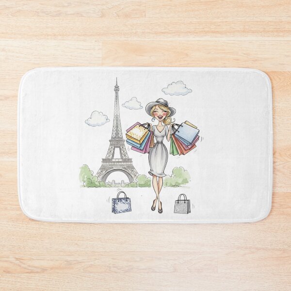 Item preview, Blonde Girl Shopping In Paris designed and sold by ArtQueen777.