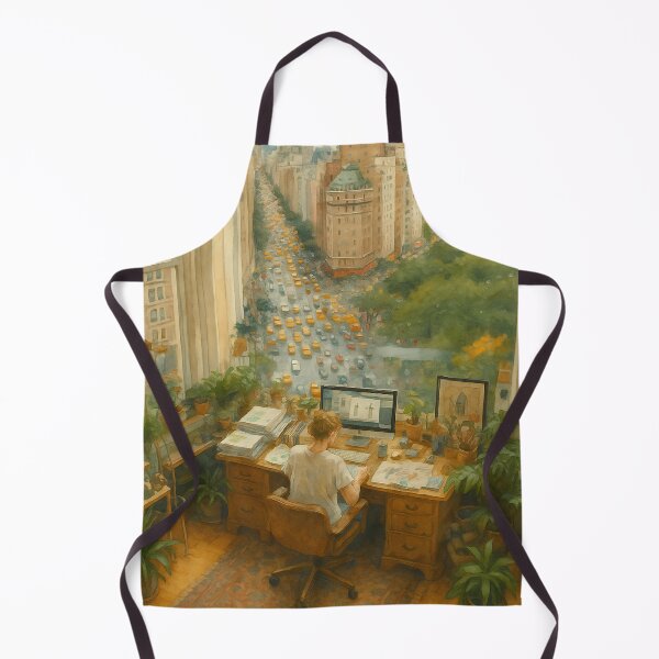Item preview, Urban Muse — Artist’s Desk Overlooking NYC designed and sold by youkee.