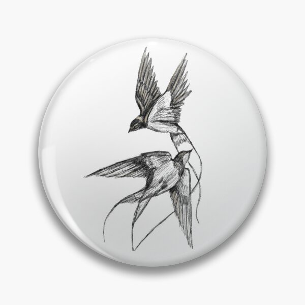 Item preview, Two Swallows — Flight of Freedom designed and sold by enesart2022.