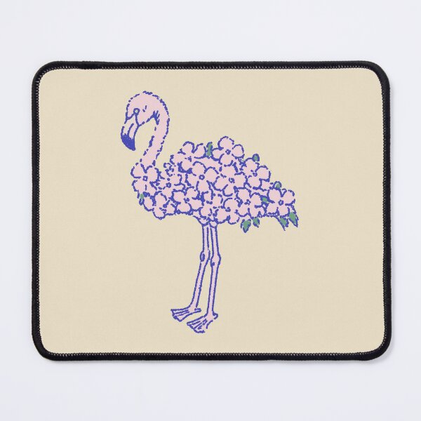 Item preview, Flower Flamingo floral cluster illustration designed and sold by Magnificent Lizard.