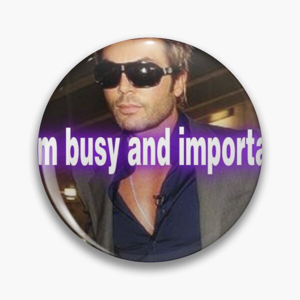 Item preview, I Am Busy and Important - Sassy Celebrity Meme Sticker designed and sold by knhislop.