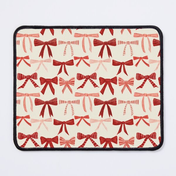 Item preview, Cute hand drawn Pink and red watercolor bows designed and sold by SJAPhoto.