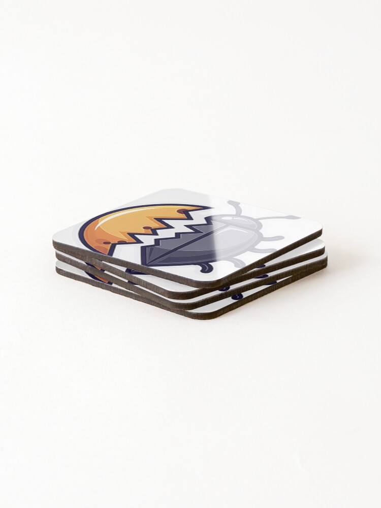 Thumbnail 4 of 5, Coasters (Set of 4), Bug Debug | Before After Code | Developer Life | Programming Journey designed and sold by ColoredPanda.