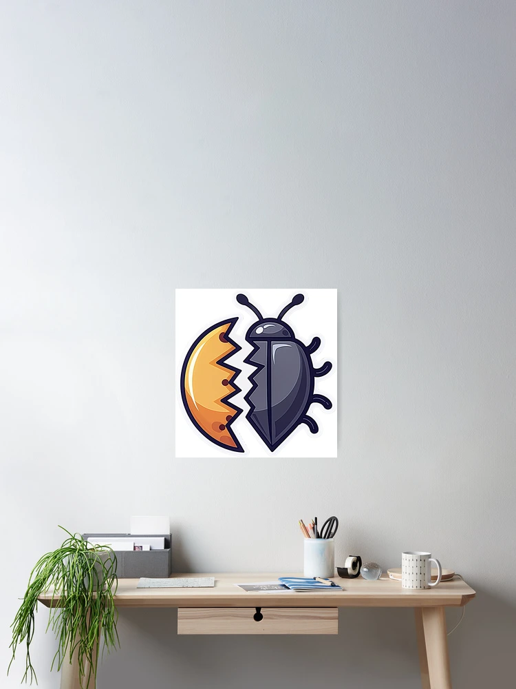 Thumbnail 2 of 3, Poster, Bug Debug | Before After Code | Developer Life | Programming Journey designed and sold by ColoredPanda.