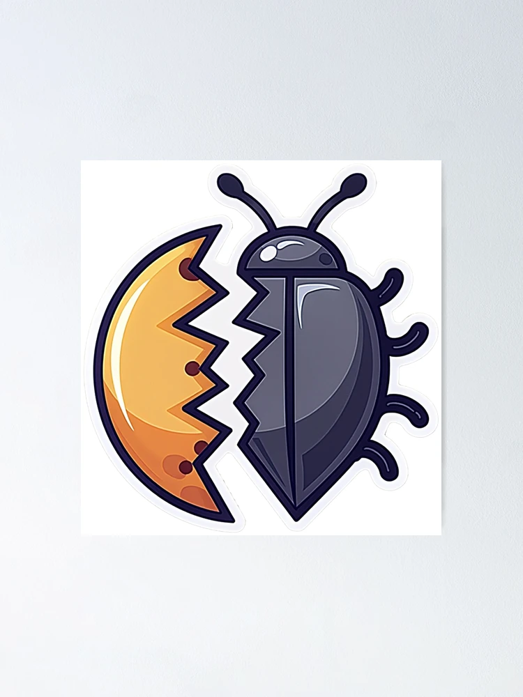 Thumbnail 1 of 3, Poster, Bug Debug | Before After Code | Developer Life | Programming Journey designed and sold by ColoredPanda.
