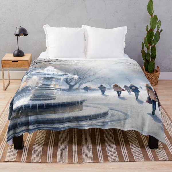 Item preview, Provence: village square in winter designed and sold by jefboutique6150.