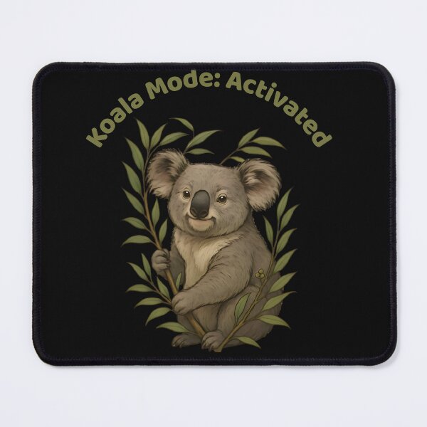 Item preview, Funny Koala with Eucalyptus Branch Nature Art designed and sold by Karolina’s Cozy Creations.