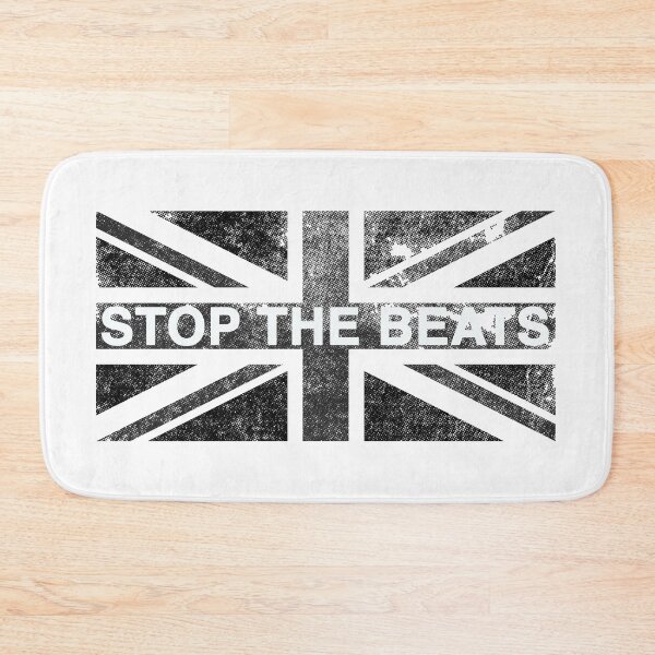 Item preview, Stop The Beats not Stop The Boats. Black and White flag designed and sold by bullshirter.
