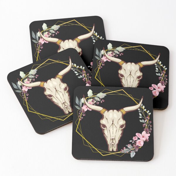 Item preview, Floral Cow Skull – Boho Nature Spirit  designed and sold by Karolina’s Cozy Creations.
