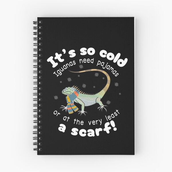 Item preview, Funny Iguana – It’s So Cold Iguanas Need Pajamas (Or At Least a Scarf) designed and sold by SunandShade.