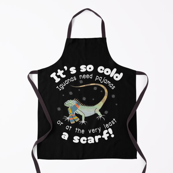Item preview, Funny Iguana – It’s So Cold Iguanas Need Pajamas (Or At Least a Scarf) designed and sold by SunandShade.