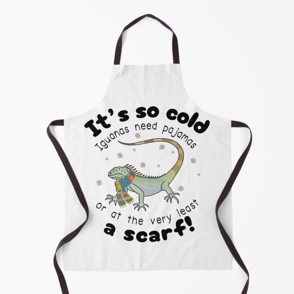 Item preview, Funny Iguana – It’s So Cold Iguanas Need Pajamas (Or At Least a Scarf) designed and sold by SunandShade.