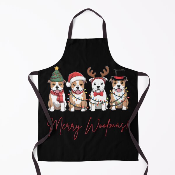 Item preview, Merry Woofmas Staffie Dogs – Cute Staffordshire Bull Terrier Christmas Design designed and sold by Karolina’s Cozy Creations.
