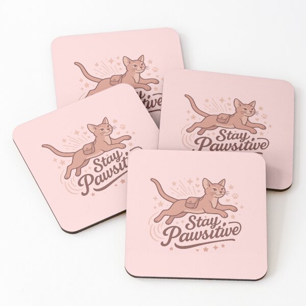 Item preview, Stay Pawsitive Cat Tee – Positive Vibes Shirt for Cat Moms designed and sold by WhiskerlyGfx.