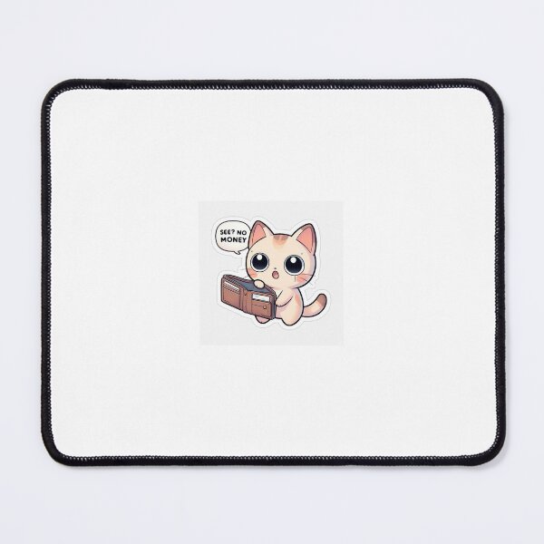 Item preview, See No Money Cat sticker designed and sold by EdgeFlow.