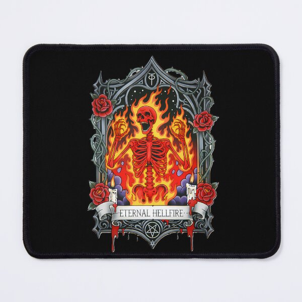 Item preview, ETERNAL HELLFIRE Condemned Hell Skeleton designed and sold by CoffinsArt.