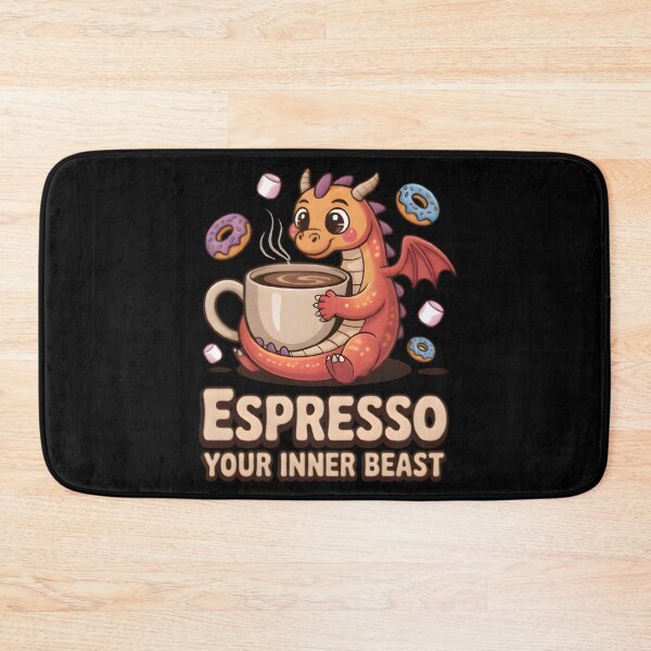 Item preview, Cute Coffee Dragon T-Shirt – Adorable Fantasy Creature for Coffee Lovers designed and sold by Karolina’s Cozy Creations.