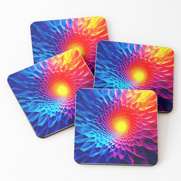 Item preview, Vibrant Geometric Energy Vortex Art designed and sold by Health And Fitness Posts e-Store.