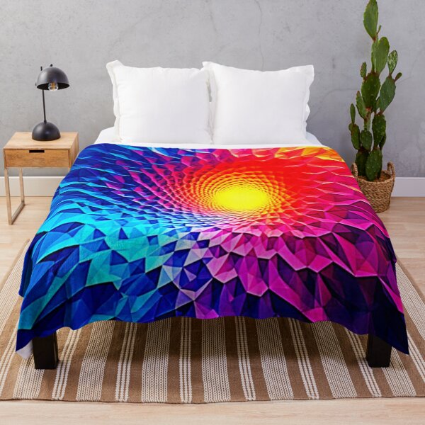 Item preview, Vibrant Geometric Energy Vortex Art designed and sold by Health And Fitness Posts e-Store.