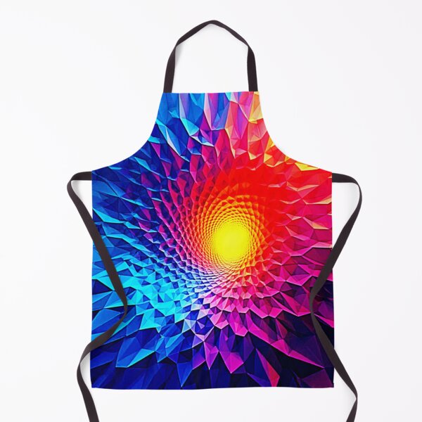 Item preview, Vibrant Geometric Energy Vortex Art designed and sold by Health And Fitness Posts e-Store.