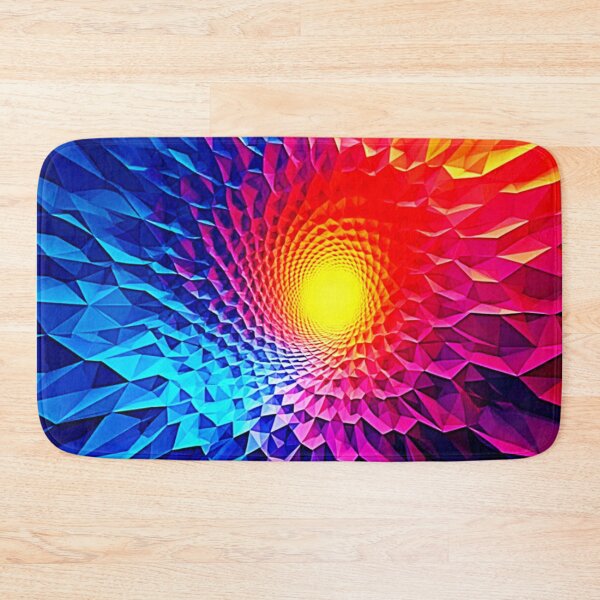 Item preview, Vibrant Geometric Energy Vortex Art designed and sold by Health And Fitness Posts e-Store.