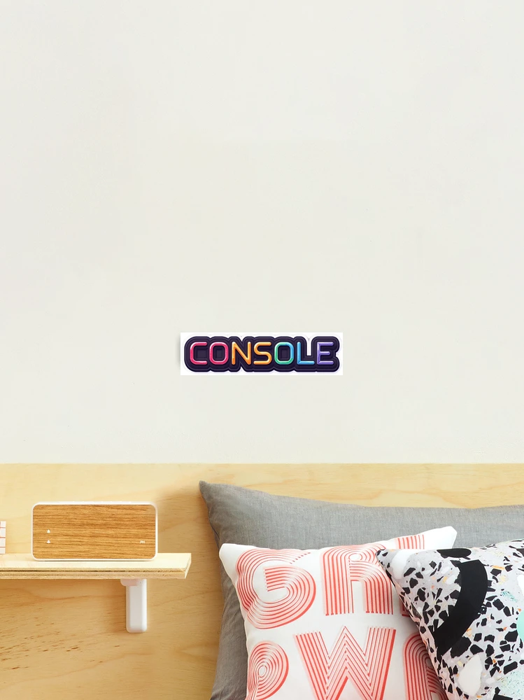 Thumbnail 2 of 3, Photographic Print, Console Log | JavaScript Developer | JS Debugging | Retro Arcade Code designed and sold by ColoredPanda.