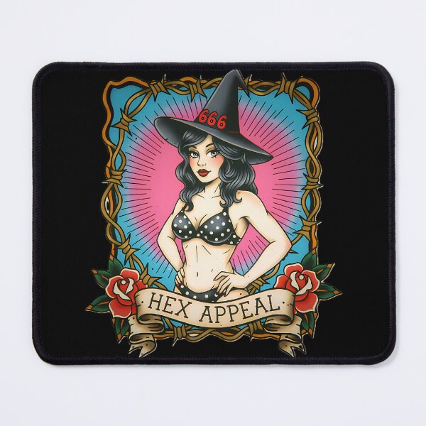 Item preview, HEX APPEAL Pin-up Witch Flash designed and sold by CoffinsArt.