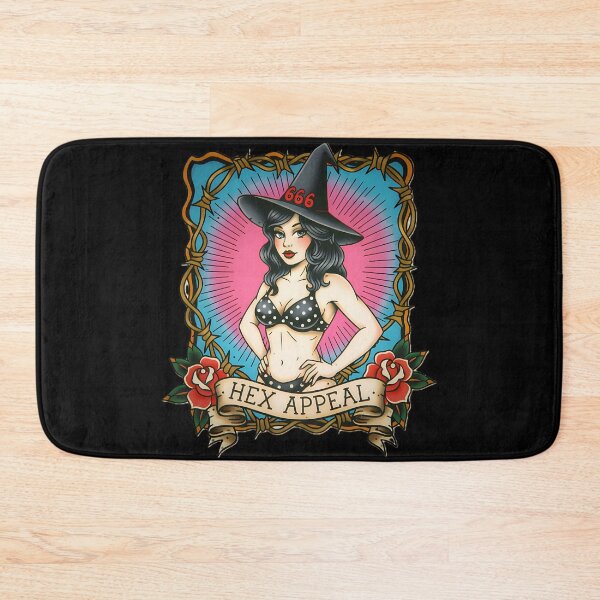Item preview, HEX APPEAL Pin-up Witch Flash designed and sold by CoffinsArt.