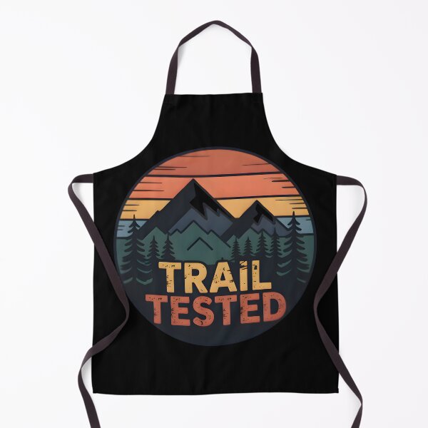 Item preview, “Trail Tested” Retro Hiking Badge T-Shirt – Vintage Outdoor Adventure Design designed and sold by Karolina’s Cozy Creations.