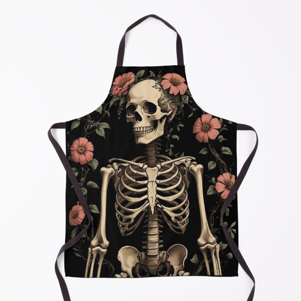 Item preview, Skeleton human skeleton intertwined with flowers and vines 4 designed and sold by Neon G.