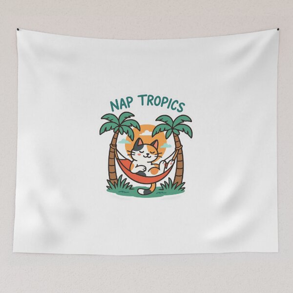 Item preview,  Cat – Nap Tropics designed and sold by CrazyMop_.