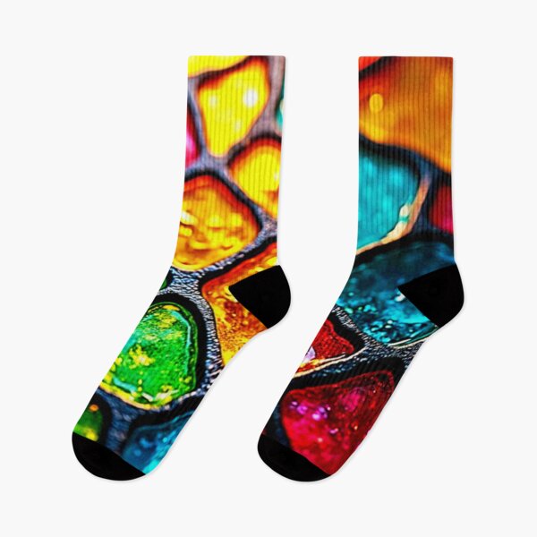 Item preview, Jewel Tone Stained Glass Art Glow Design designed and sold by Health And Fitness Posts e-Store.
