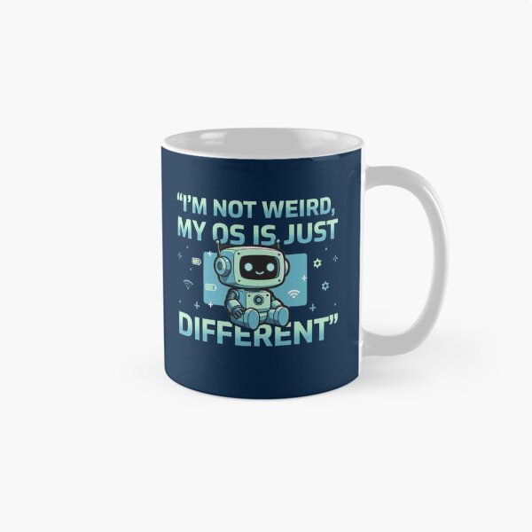 Artikelvorschau, Ich bin nicht komisch, mein Betriebssystem ist nur anders. Robot Coder Tee entworfen und verkauft von PunchDrop.
