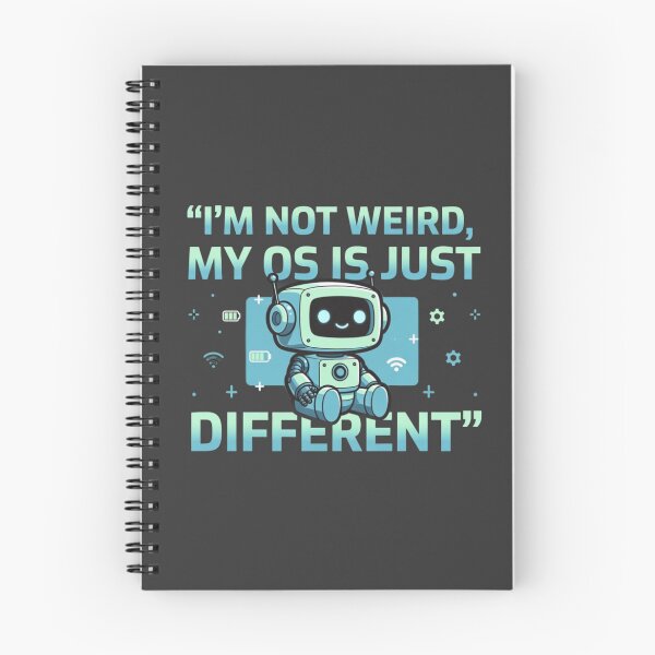 Item preview, I'm Not Weird My OS Is Just Different Robot Coder Tee designed and sold by PunchDrop.