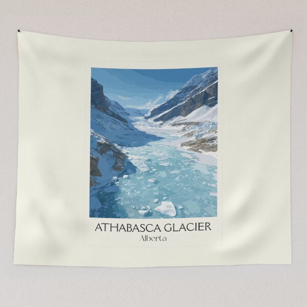 Item preview, Athabasca Glacier Alberta | Columbia Icefield Art Print designed and sold by TuncGK.