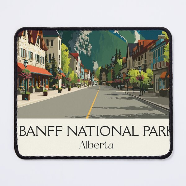 Item preview, Banff National Park Alberta | Rocky Mountain Town Art designed and sold by TuncGK.